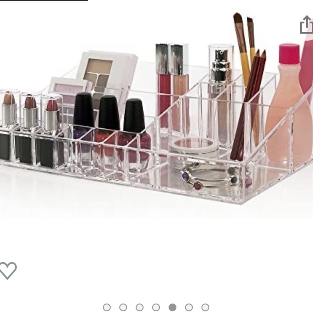 Acrylic makeup organizer